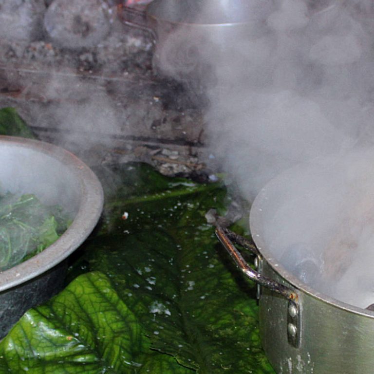 Slippery Cabbage with coconut cream