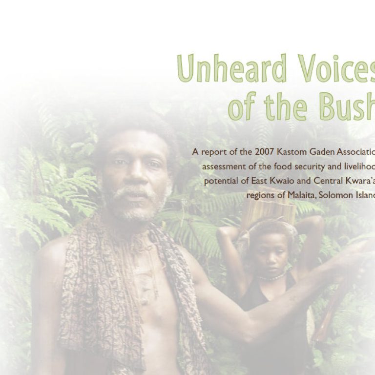 Undeard Voices from the Bush